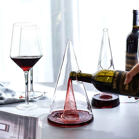Glass Wine Decanter Waterfall Seperator Wine Pourer