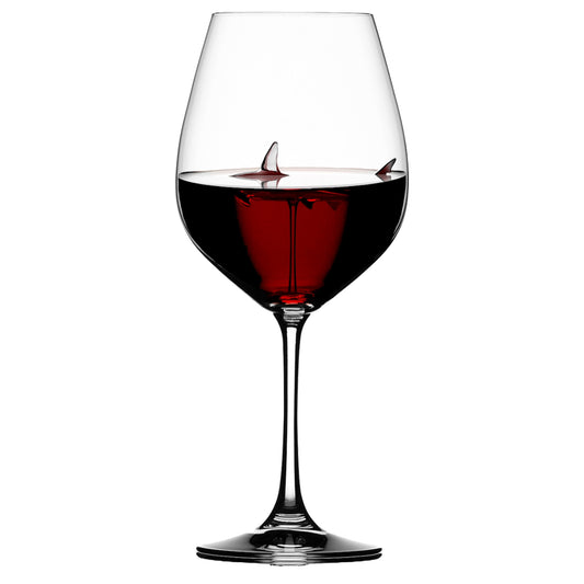 Shark Red Wine Glass Elegant Wedding Party Gift