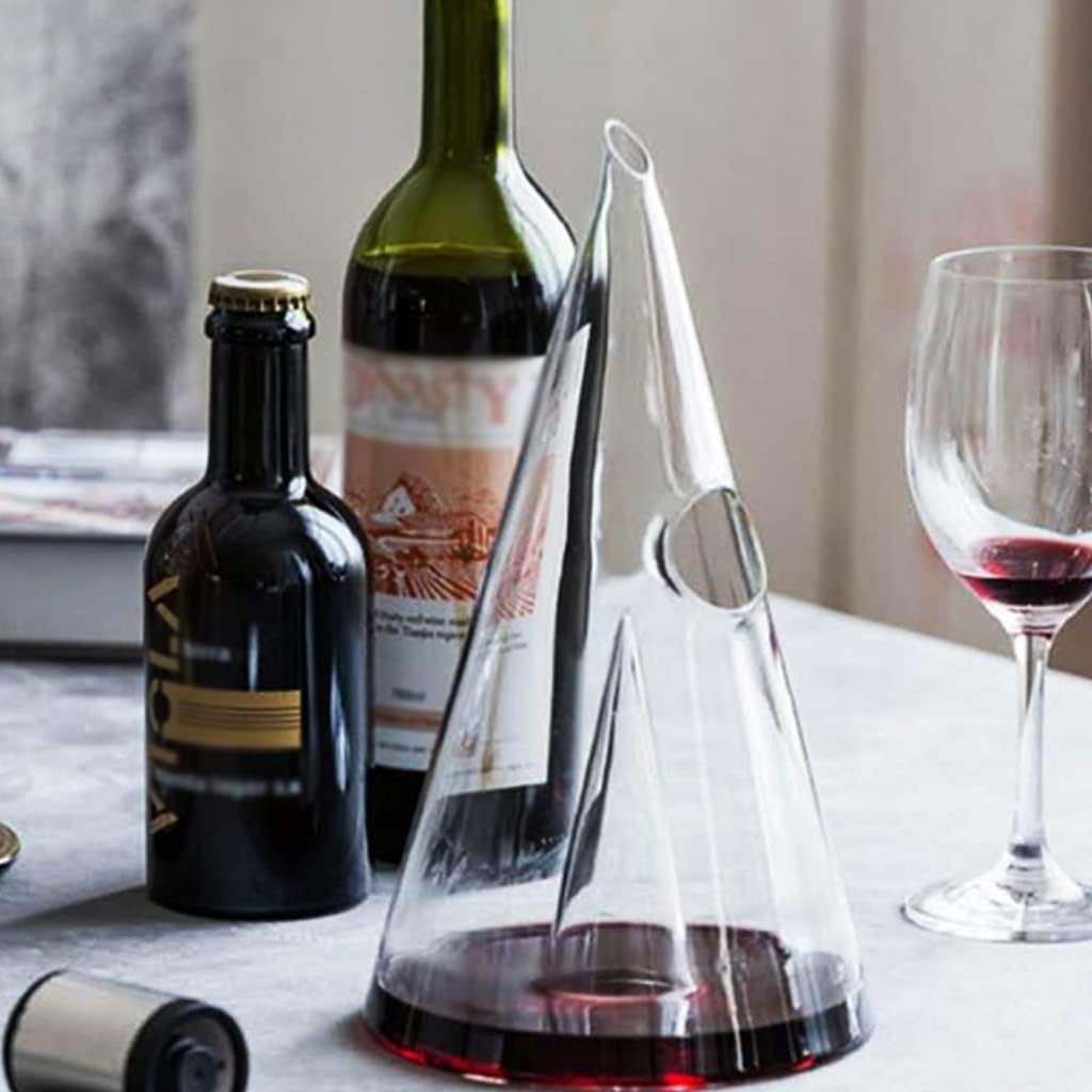 Glass Wine Decanter Waterfall Seperator Wine Pourer