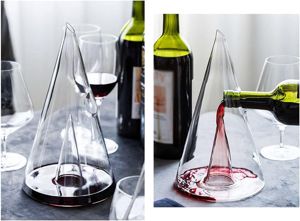 Glass Wine Decanter Waterfall Seperator Wine Pourer