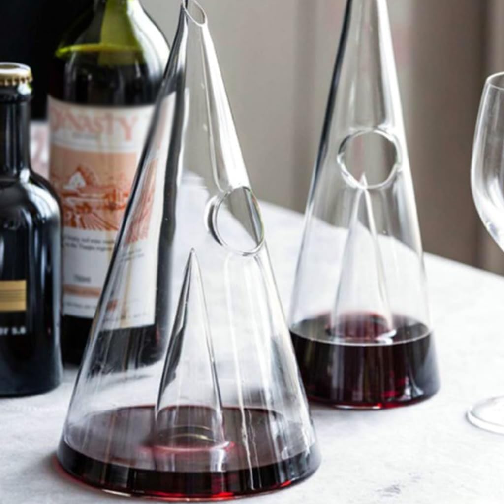 Glass Wine Decanter Waterfall Seperator Wine Pourer